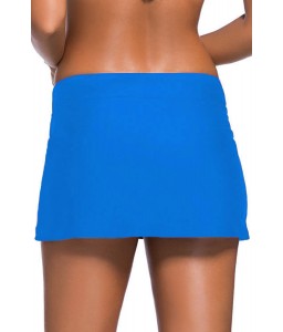 Blue Skirted Swim Bikini Bottom