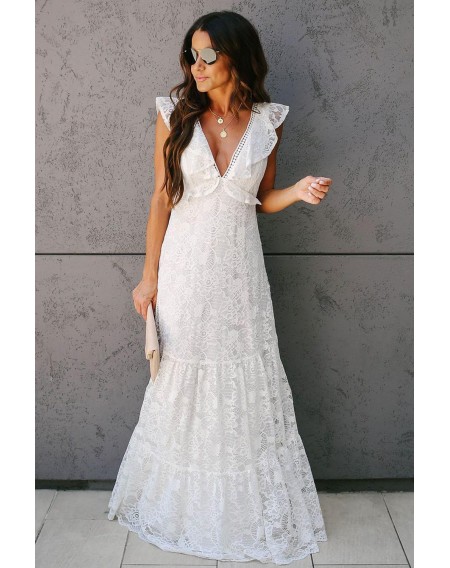 All My Love Lace Tiered Maxi Dress