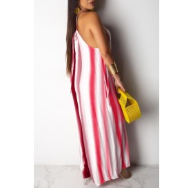 Lovely Chic Striped Red One-piece Jumpsuit