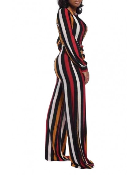 Lovely Leisure Striped Multicolor One-piece Jumpsuit